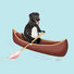 Mix Lab Paddling in Canoe