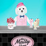 Boy Maltese painting, working at the malt shop counter