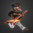 Black "Rockweiler" - Rottweiler Guitar Print