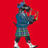 Scottish Terrier / Scotty Dog playing The Bagpipes