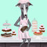 Mint Green "Whippet" - making cupcakes