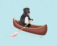 Mix Lab Paddling in Canoe